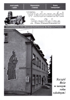 Wiadomości Parafialne 2014.09 Nr8 (218)