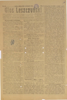 Głos Leszczyński 1920.11.16 R.1 Nr213