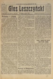 Głos Leszczyński 1924.10.16 R.5 Nr239