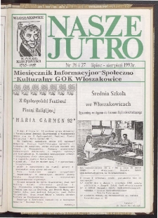 Nasze Jutro 1992.07/08 Nr 26/27