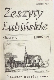 Zeszyty Lubińskie 1999 Nr 7