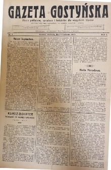 Gazeta Gostyńska 1913.04.06 R.1 Nr 5