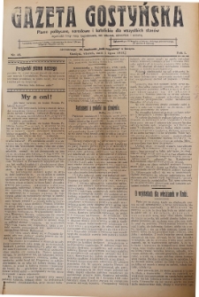 Gazeta Gostyńska 1913.07.01 R.1 Nr 42