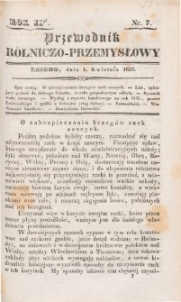 Przewodnik Rolniczo-Przemysłowy 1837.04.01 R.2 Nr7