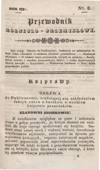 Przewodnik Rolniczo-Przemysłowy 1838-1839 R.3 Nr2
