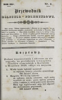 Przewodnik Rolniczo-Przemysłowy 1838-1839 R.3 Nr4