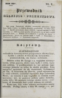 Przewodnik Rolniczo-Przemysłowy 1838-1839 R.3 Nr7