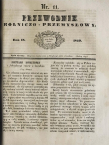 Przewodnik Rolniczo-Przemysłowy 1840 R.4 Nr11