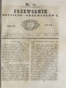 Przewodnik Rolniczo-Przemysłowy 1840 R.4 Nr14