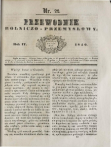 Przewodnik Rolniczo-Przemysłowy 1840 R.4 Nr22