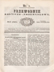 Przewodnik Rolniczo-Przemysłowy 1841.09.01 R.5 Nr 5