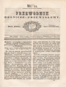 Przewodnik Rolniczo-Przemysłowy 1842.01.01 R.5 Nr 13