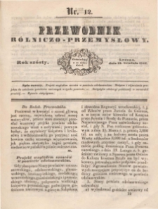 Przewodnik Rolniczo-Przemysłowy 1842.12.15 R.6 Nr 12