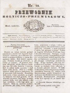 Przewodnik Rolniczo-Przemysłowy 1843.06.01 R.6 Nr 23