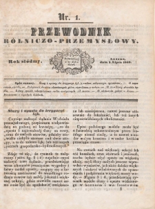 Przewodnik Rolniczo-Przemysłowy 1843.07.01 R.7 Nr 1