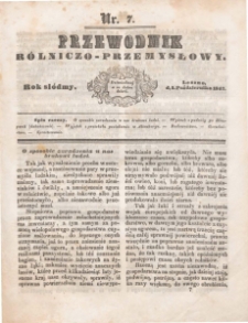 Przewodnik Rolniczo-Przemysłowy 1843.10.01 R.7 Nr 7