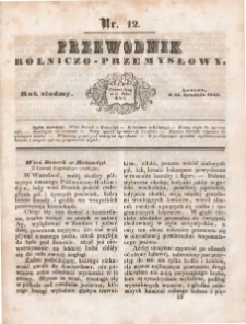 Przewodnik Rolniczo-Przemysłowy 1843.12.15 R.7 Nr 12