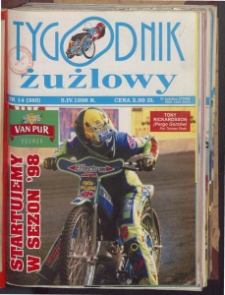 Tygodnik Żużlowy 1998.04.05 R.8 Nr14(385)