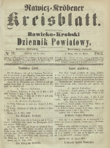 Rawicko-Krobski Dziennik Powiatowy. 1862.03.12 R.12 Nr 11
