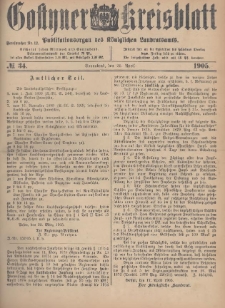 Gostyner Kreisblatt 1905.04.29 Nr 34
