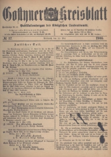 Gostyner Kreisblatt 1905.05.10 Nr 37