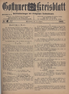 Gostyner Kreisblatt 1905.10.14 Nr 82