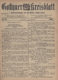 Gostyner Kreisblatt 1905.11.11 Nr 90
