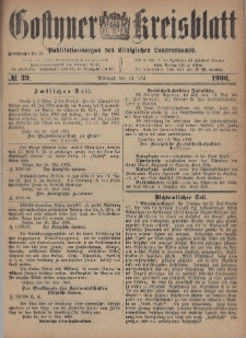 Gostyner Kreisblatt 1906.05.16 Nr 39
