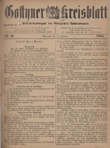 Gostyner Kreisblatt 1908.02.12 Nr 13
