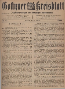 Gostyner Kreisblatt 1908.02.19 Nr 15