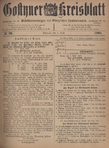 Gostyner Kreisblatt 1908.04.08 Nr 29
