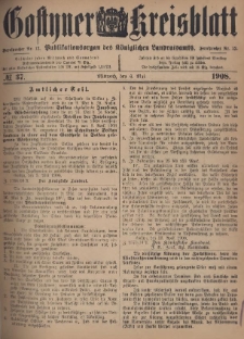 Gostyner Kreisblatt 1908.05.06 Nr 37