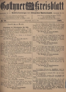 Gostyner Kreisblatt 1908.05.09 Nr 38