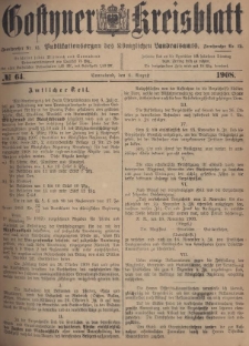 Gostyner Kreisblatt 1908.08.08 Nr 64