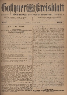 Gostyner Kreisblatt 1908.08.19 Nr 67