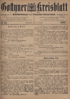 Gostyner Kreisblatt 1908.08.22 Nr 68