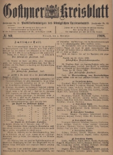Gostyner Kreisblatt 1908.11.04 Nr 89