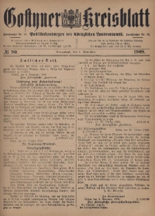 Gostyner Kreisblatt 1908.11.07 Nr 90