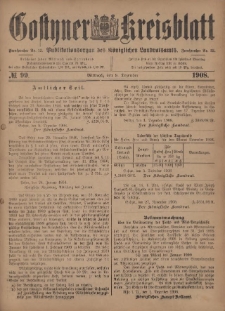 Gostyner Kreisblatt 1908.12.09 Nr 99