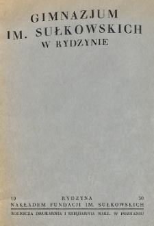 Gimnazjum im. Sułkowskich w Rydzynie