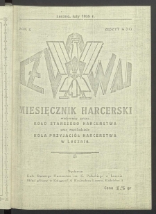 Czuwaj. Miesięcznik Harcerski Wydawany Przez Koło Starszego Harcerstwa przy Wsp&oacute;łudziale Koła Przyjaci&oacute;ł Harcerstwa w Lesznie 1935.02 R.2 Nr 2 (11)