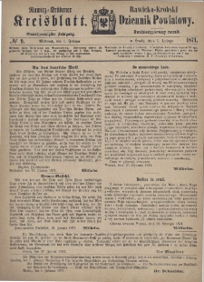 Rawicko-Krobski Dziennik Powiatowy. 1871.02.01 R. 21 Nr 9