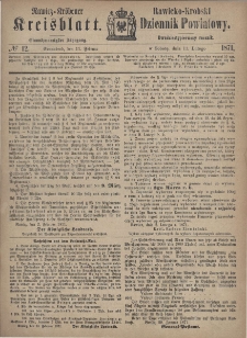 Rawicko-Krobski Dziennik Powiatowy. 1871.02.11 R. 21 Nr 12