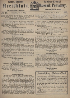 Rawicko-Krobski Dziennik Powiatowy. 1871.03.04 R. 21 Nr 18
