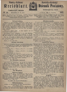 Rawicko-Krobski Dziennik Powiatowy. 1871.06.24 R. 21 Nr 50