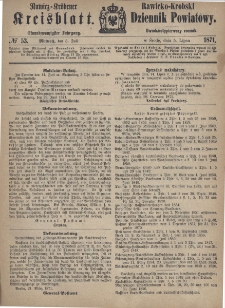 Rawicko-Krobski Dziennik Powiatowy. 1871.07.05 R. 21 Nr 53