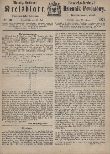 Rawicko-Krobski Dziennik Powiatowy. 1871.07.29 R. 21 Nr 60