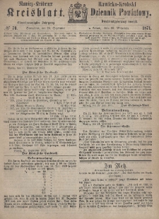 Rawicko-Krobski Dziennik Powiatowy. 1871.09.23 R. 21 Nr 76