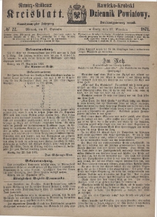 Rawicko-Krobski Dziennik Powiatowy. 1871.09.27 R. 21 Nr 77