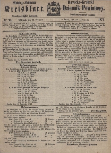 Rawicko-Krobski Dziennik Powiatowy. 1871.11.22 R. 21 Nr 93